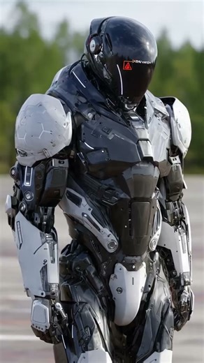 Prototype AI cyborg soldier with exoskeleton suit | AI short film