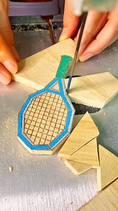 13K views · 15 reactions | Accurate and Relaxing ASMR cutting of Tennis  Racket image from wood #woodwork #woodcraft #xmasgift #holiday | Process Streams | Facebook