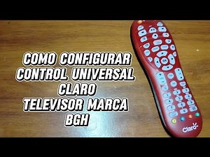 Código para TV BGH. Control remoto universal Claro.