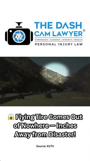 😱 Flying Tire Comes Out of Nowhere — Inches Away from Disaster!