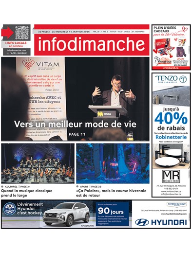 Édition du 14 janvier 2026 - Infodimanche