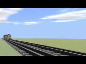 Minecraft CSX Mixed Freight train animation