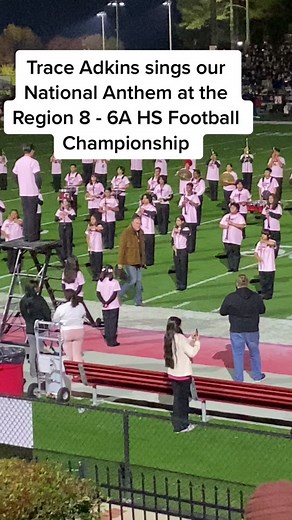 Trace Adkins Sings National Anthem at Region 8 - 6A HS Football Championship