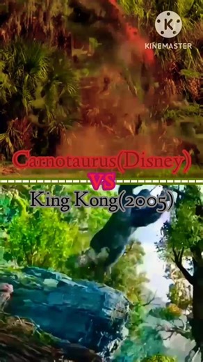 Carnotaurus(Disney) vs King Kong(2005) @Cerato95EDITS #disney #kingkong #dinosaur #edit