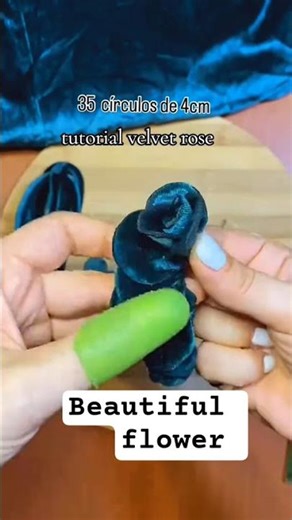 how to make velvet flower tutorial #velvetflower #tutorial #2025shorts #beautiful #handmade #l