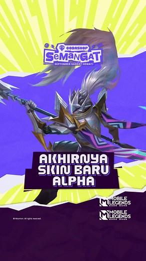 Komen dong rate 1-10 skin baru Alpha ini! Langsung cus topup di #codashop minimal 300 Diamonds buat jadi Starlight Member dan dapetin Skin Alpha: Star Enforcer! #mlbb #alphaskin #newskinalpha #alphastarenforcer | Codashop