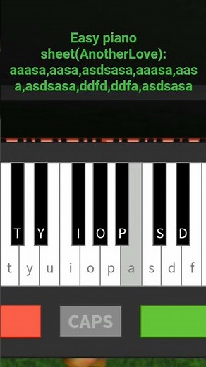 Easy Roblox piano sheet #piano #sheet #roblox #tutorial