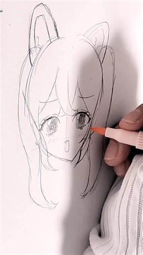 猫を描いた…はず＃色塗り