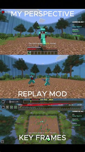 REPLAY MOD SHOWCASE #minecraft #pvp #replaymod #mods #modshowcase