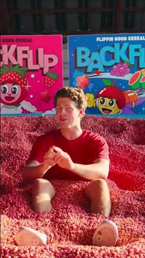 Ben azelarts new cereal brand backflip! #shorts #benazelart #cool #funny #wonderful #cereal #fun