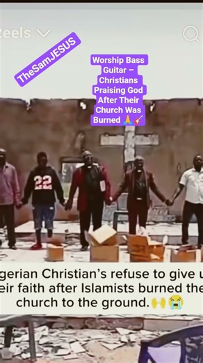Worship Bass Guitar – Christians Praising God After Their Church Was Burned 🙏🎸 (SAFE)#WorshipMusic