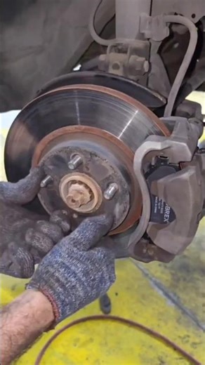 Toyota Corolla how to change front brake pads #shortsfeed