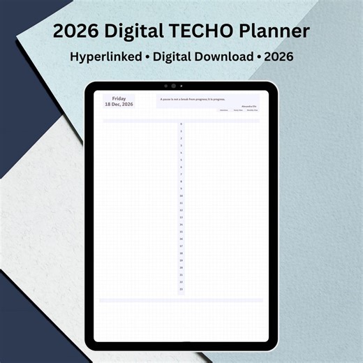 2026 Digital TECHO Planner | Hyperlinked Daily Planner for Goodnotes | Minimal Japanese-style Planner | Daily Pages, Monthly, Yearly Reviews - Etsy Australia