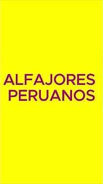 Peruvian Alfajores