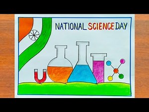 National Science Day Drawing / How to Draw National Science Day Poster Easy Step By Step