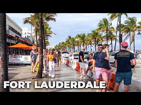 Walking Fort Lauderdale, FL during Spring Break (March 10, 2022)