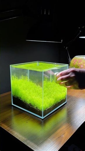 Magnetic algae scraper for nano planted aquarium