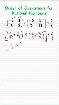 BEDMAS with Rational Numbers! ➕➗🧠 #OrderOfOperations📝 #RationalNumbers #MathShorts