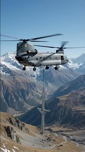 How does a helicopter lift something that weighs several tons? 🚁💪 #HeavyLift #MilitaryAviation