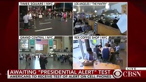 Did you get the presidential alert? People all over the country were reaching for their phones (You might want to turn down the volume). | WBZ / CBS News Boston