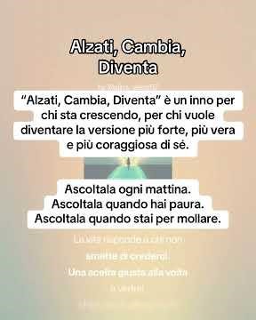 ALZATI, CAMBIA, DIVENTA — La Canzone che Ti Trasforma (Motivazionale 2026)