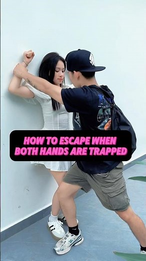 Self-Defense Tips: How to Escape When Both Hands Are Trapped #SelfDefense #training #martialarts