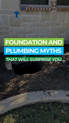 Perma Pier Foundation Repair & Black Tie Plumbing on Instagram: "Foundation and plumbing myths you might not be expecting…here’s the real details on all of these myths and why!👇🏼 1. “No cracks? No problem!” - Floors are the last place movement shows. Look up at the doors, trim, windows and ceiling because that’s where bending & framing stress will show first. 2. New homes don’t move - Texas soils don’t care how new or old your home is. Thanks to swelling and shrinking clay soils, it can happen