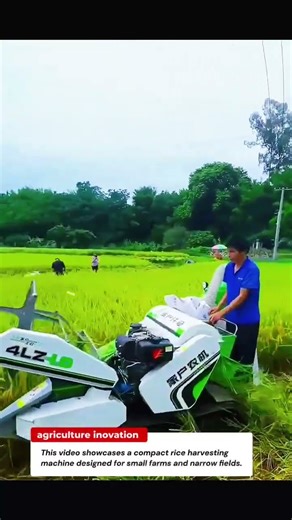 Mini Rice Harvesting Machine – Fast and Efficient Small Paddy Harvester 🚜🌾