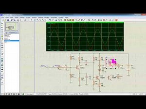 Push pull amplifier by PROTEUS