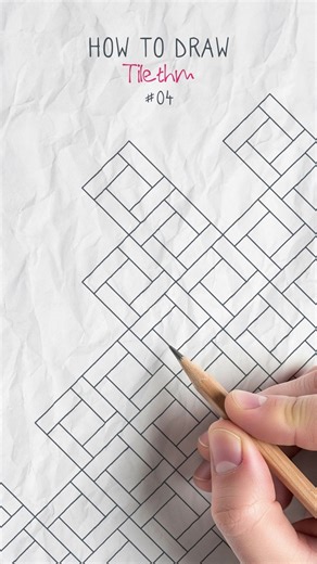 How to Draw a Tilethm #Zentangle