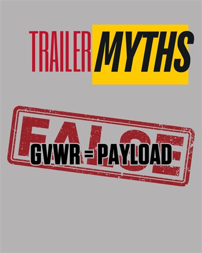 Payload is NOT the same as GVWR. GVWR = Trailer + Cargo. To find true payload capacity, subtract the trailer’s empty weight from the GVWR. Knowing this number keeps you safe and legal. Need help calculating? We’ll walk you through it. (301) 645-6995 | Truck'n America | Facebook