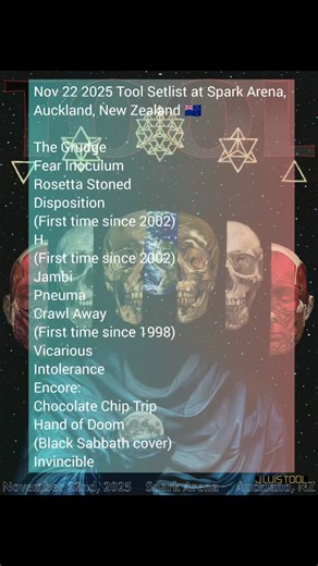 J Luis Tool on Instagram: "@toolmusic at @sparkarena Nov 22 Auckland NZ 🇳🇿 Night 1 TOOL the Most Extraordinary Band . . . . . . . . . . . . . . . . . . . . . . . . . . . . . . . . . . . . . . . . . . . . . . . . #Tool #ToolBand #ToolArmy #MaynardJamesKeenan #DannyCarey #AdamJones #JustinChancellor #ProgressiveRock #ProgMetal #AlternativeMetal #Opiate #Undertow #Ænima #Lateralus #Salival #10000Days #FearInoculum #InstagramReels #ReelsOfTheDay #RockReels #MusicReels #ViralReels #TrendingReels #T