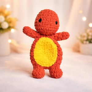 Char the Fire Lizard Crochet Pattern PDF for Amigurumi Dragon Toy DIY Tutorial Design - Etsy Canada
