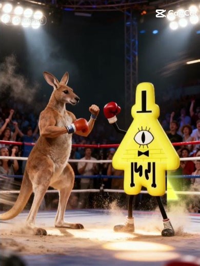 bill cipher vs a kangaroo meme #capcut