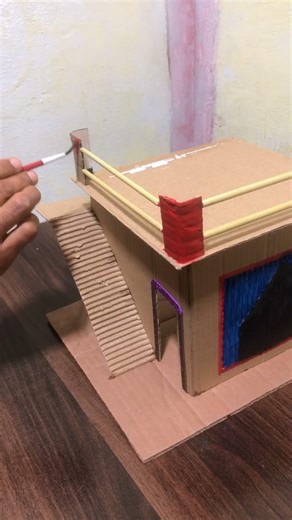 “DIY Cardboard Building That Looks 100% Real! 🏢🔥”