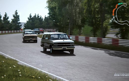 AC 神力科莎 新版小地图插件：Track Map Display (Extended) 2.2