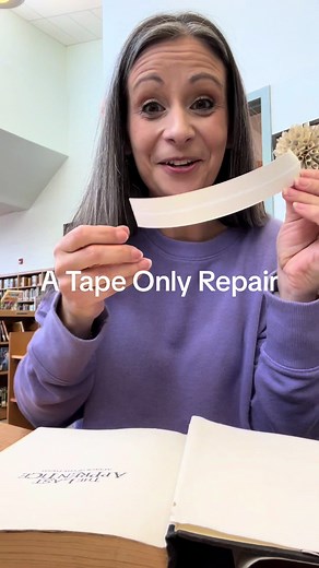 Learning to Use Hinge Tape for Book Repair