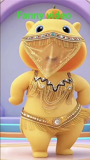 “Cute Dance Animation – Funny Belly Dance by Adorable Cartoon Character”