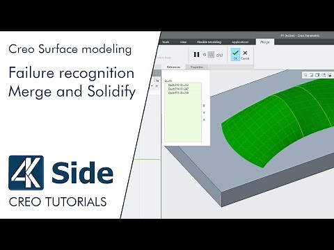 Merge and Solidify - Failure recognition | Creo tutorial