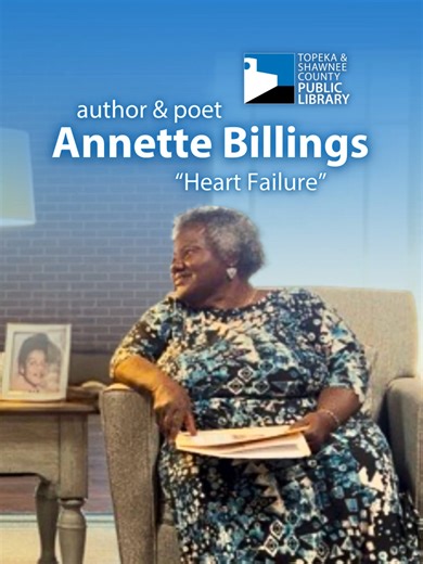 Topeka poet, Annette Hope Billings recites her poem, Heart Failure.