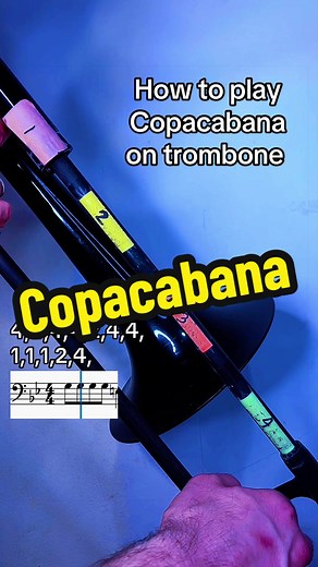 How to Play Copacabana on Trombone | Music Tutorial