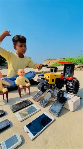 Remote Control Jcb And Dumper Truck tractor Unboxing And Testing Short Video #automobile #ytshorts
