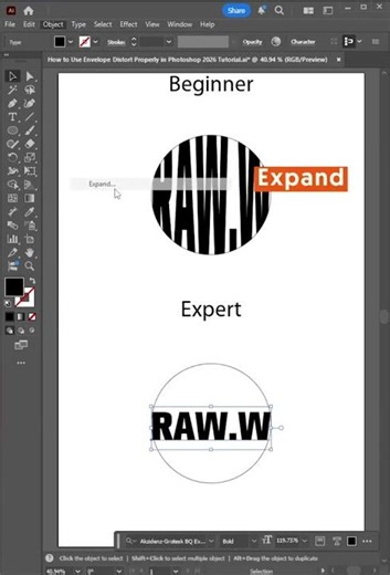 How to Use Envelope Distort Properly in Photoshop