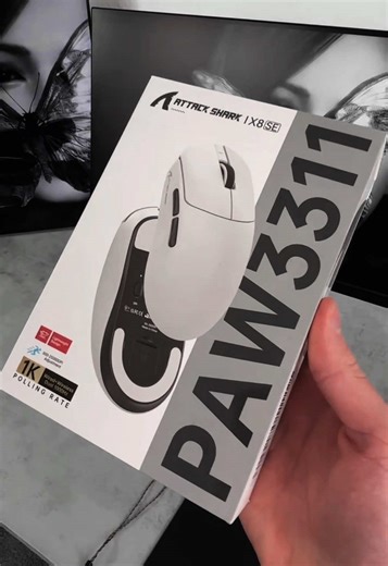 Attack Shark X8 SE, Paw3311 | Thanks to @ATTACK SHARK #attackshark #techtok #gamingmouse #viral #setup