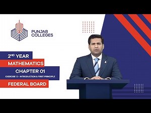 PGC lectures-Inter Part 2-Federal Board-Mathematics-Chapter 01 Ex 1.1-Introduction & First Principle