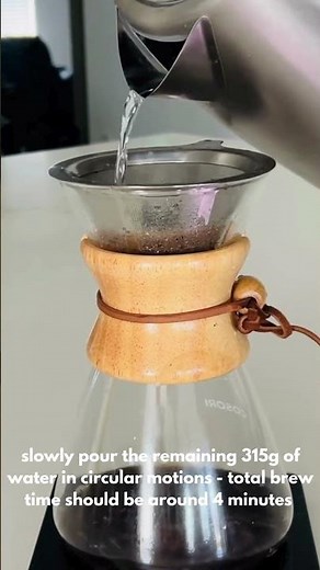 How to Make Chemex Coffee Like a Pro ☕ | Easy Pour Over Tutorial