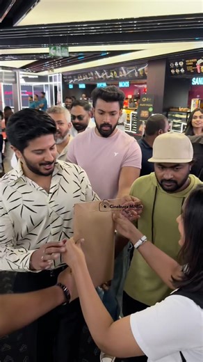 A suprise Gift from a fan to Dulquer Salman || Dulquer Salman || Gaayapada Simham trailer launch