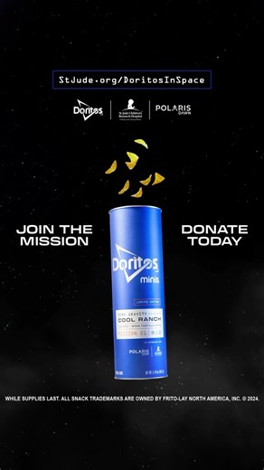 4.2K views · 26 reactions | One small chip for man. One giant leap for Doritos. Visit StJude.org/DoritosInSpace to donate for a chance to snag other far-out rewards. Available for a limited time. | Doritos | Facebook