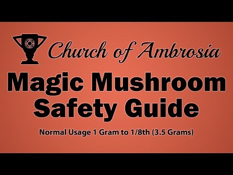 Magic Mushroom Dose Safety Guide (Normal dose, 1 Gram to 1/8th)
