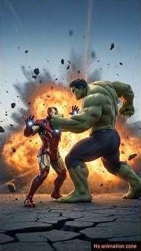 hulk vs ironman fight 🔥#marvel #hulk #shorts #ironman